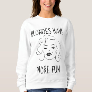Moletom BLONDES TÊM MAIS T-shirts DIVERTIDAS E Vintage