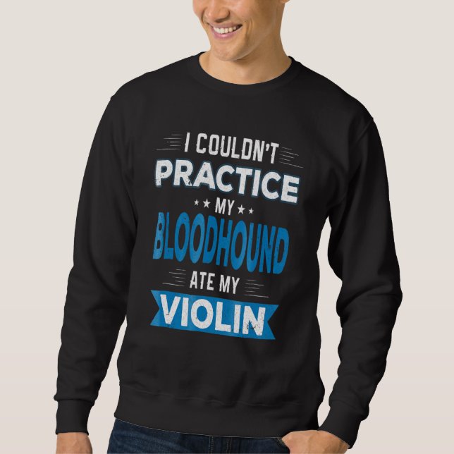 Moletom Bloodhound Comeu Minha Prática Violenta Com Licenç (Frente)