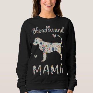 Moletom Bloodhound Mama Floral Dog Mom Love