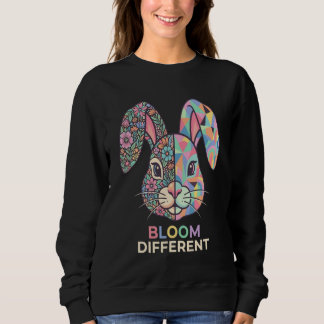 Moletom Bloom Different Floral Geometric Bunny Sweatshirt
