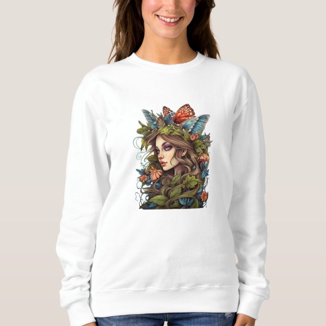 Moletom Blooming Grace Floral T-Shirt" (Frente)