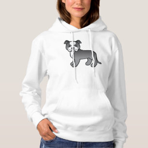Moletom Blue E White Staffordshire Bull Terrier Dog