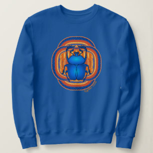 Moletom Blue Egyptian Scarab Sweatshirt