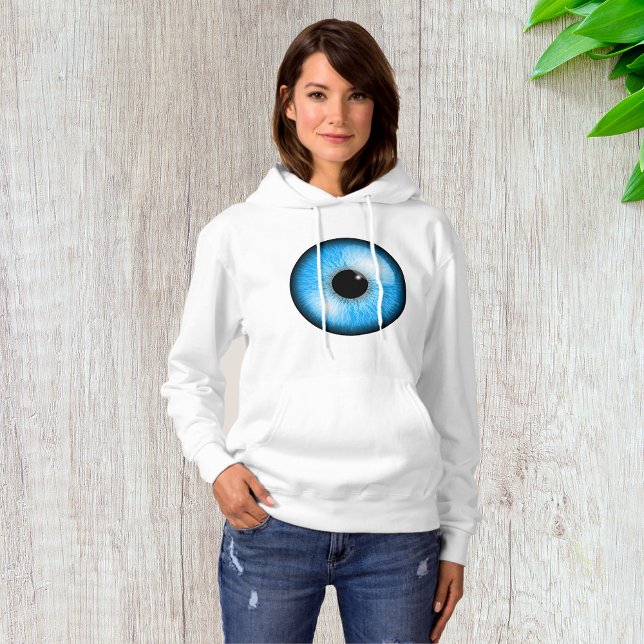 Moletom Blue Eye Womens Hoodie (Criador carregado)