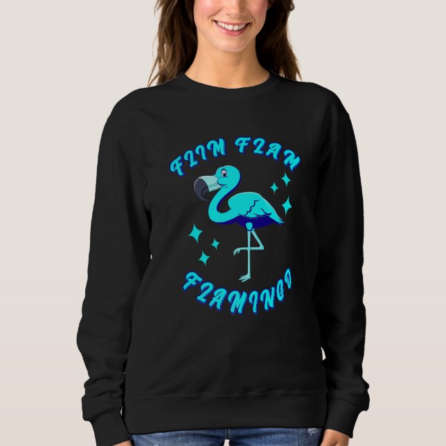 Moletom Blue Flim Flam Boys Flim Flam Flamingo Animal (Frente)