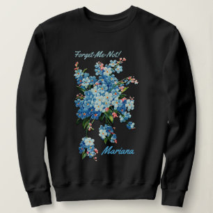 Moletom Blue Forget-Me-Nots - Personalizado
