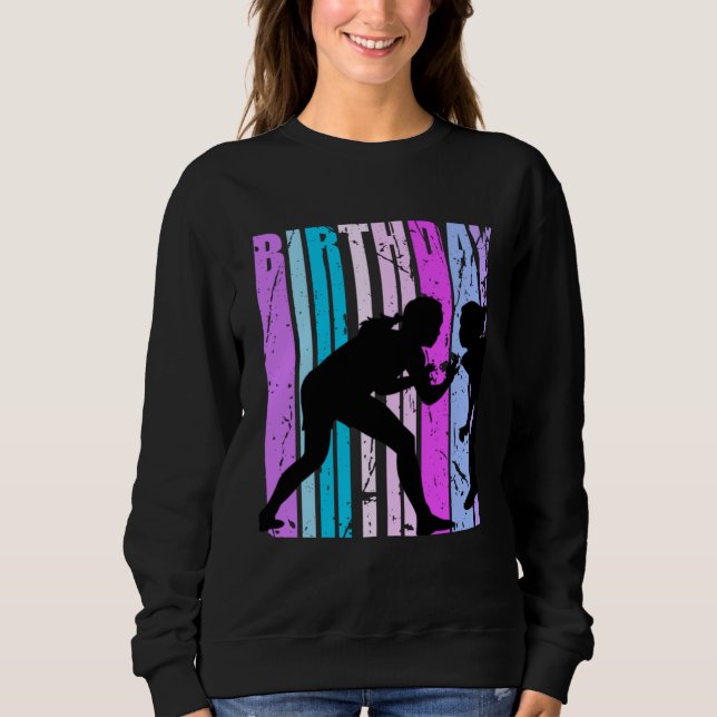 Moletom Blue Girls Wrestling Wrestler Womens Grandaughter  (Frente)