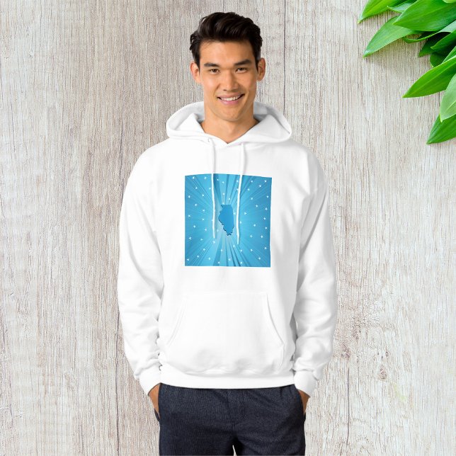 Moletom Blue Illinois Mens Hoodie (Criador carregado)