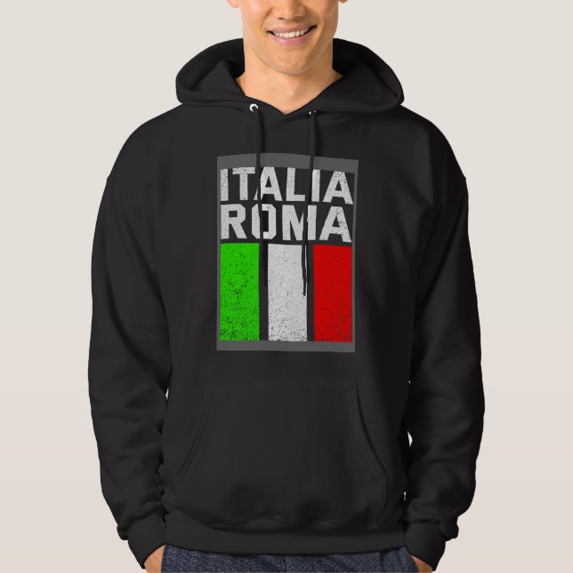 Moletom Blue Italy Flag Italian Girl Italia Rome (Frente)