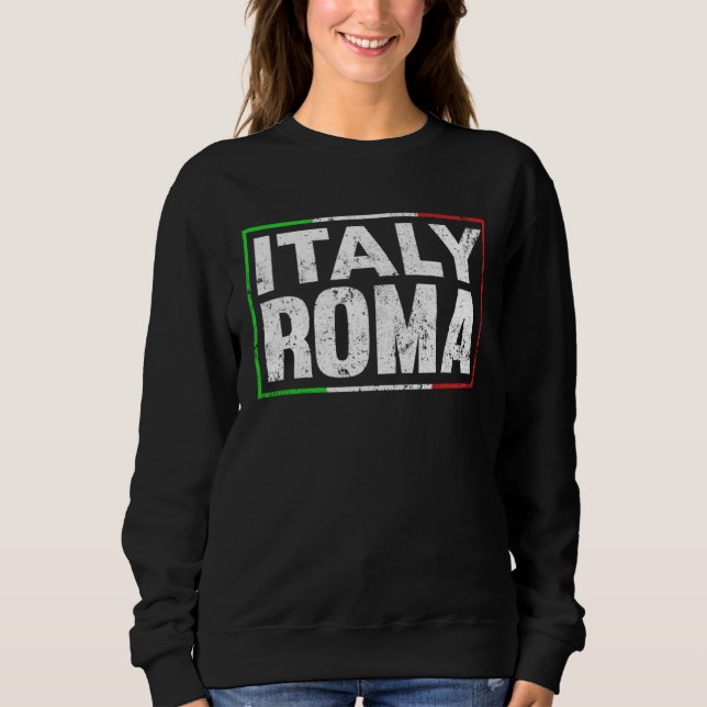 Moletom Blue Italy Flag Italian Girl Italia Rome 1 (Frente)