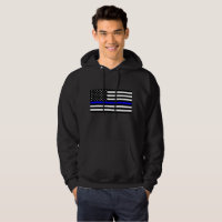 Blue Line fino embandeira - o Hoodie