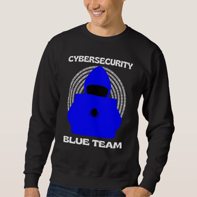 Moletom Blue Team Cybersecurity Hacking Ethical Hacker Cyb (Frente)