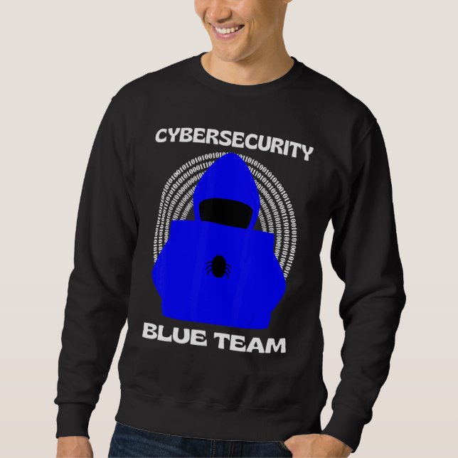 Moletom Blue Team Cybersecurity Hacking Ethical Hacker Gee (Frente)