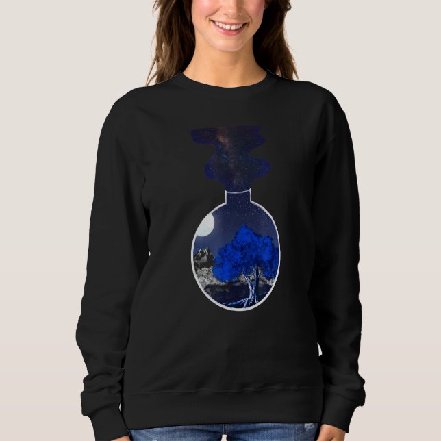 Moletom Blue Tree Fantasy World Space Galaxy (Frente)