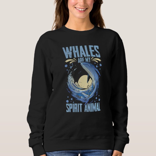 Moletom Blue Whale Tail Humpback Whales Quotes Right Anima (Frente)