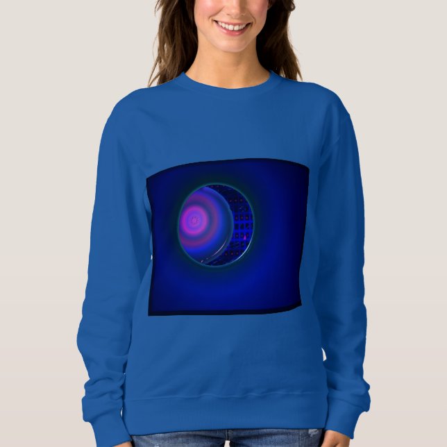 Moletom Blue Woman's Purple Sphere Sweatshirt (Frente)