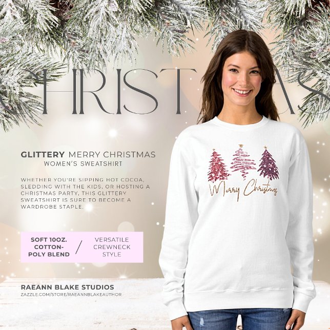 Moletom Blusa Básica de Natal Brilhante (Criador carregado)