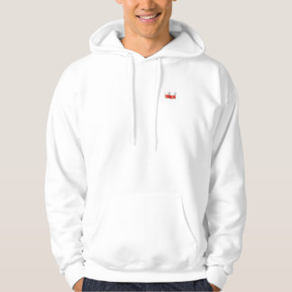 Moletom Blusa branca com bandeira polonesa e uma pequena á