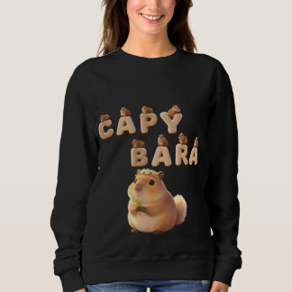 Moletom Blusa com Capivara Fofa e Fofo Gráfico, Adorável A