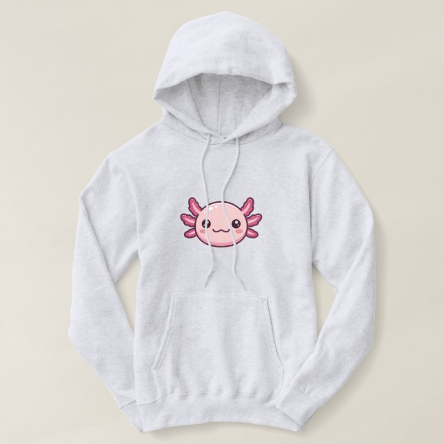 Moletom blusa de axolotl estética (Frente do Design)