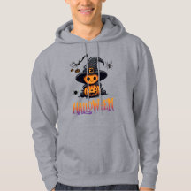 Blusa de Capuz de Fantasma de Halloween Fofo e Aco