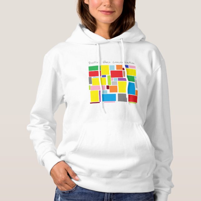 Moletom Blusa de concentração de vibrações positivas (Frente)