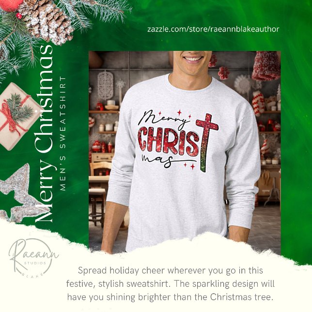 Moletom Blusa de Natal Brilhante e Alegre (Criador carregado)