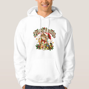 Moletom Blusa de Natal Divertida de Gatinho Felino