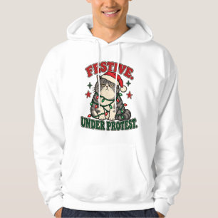 Moletom Blusa de Natal Festivo Sob Protesto
