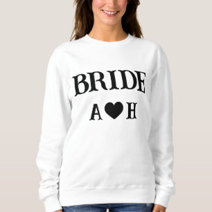 Moletom Blusa de Sweat Personalizada Preta para Noiva