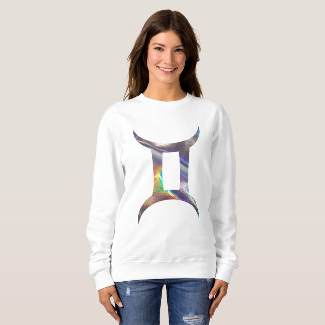 Moletom blusa holograma gemini (Frente Completa)