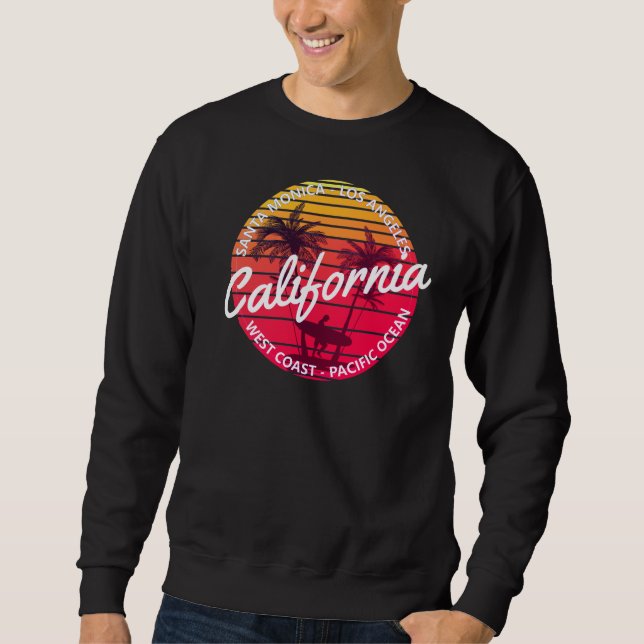 Moletom Blusão California Retro Sunset (Frente)