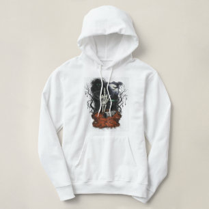Moletom Blusão com Capuz Cropped Dark Academia Gótico   Es