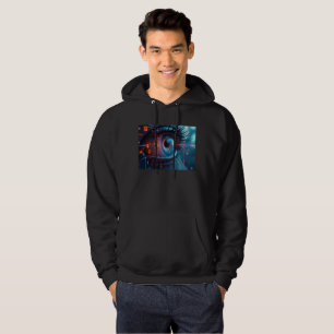 Moletom Blusão com capuz Quantum Eye homens preto