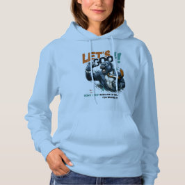 MOLETOM BLUSÃO COM CAPUZ WOMEN'S LET'S GOO LESSONS LEARN