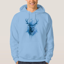 Moletom Blusão com Crânio Blue Frost