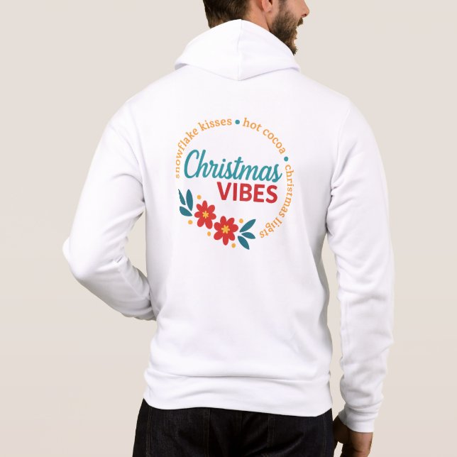 Moletom Blusão com Zíper Christmas Vibes (Verso)