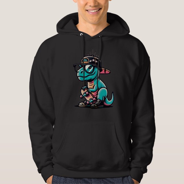 Moletom Blusão de dinossauro fofo (Frente)