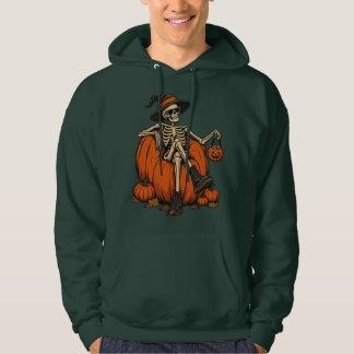 Moletom Blusão de Halloween com Abóbora Vintage Assustador