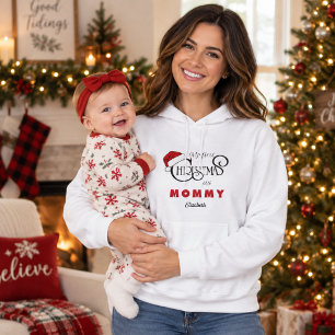 Moletom Blusão de Natal Personalizado Primeiro Natal como