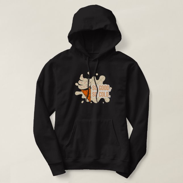 Moletom Blusão de Verão com design divertido de Sorvete  (Frente do Design)