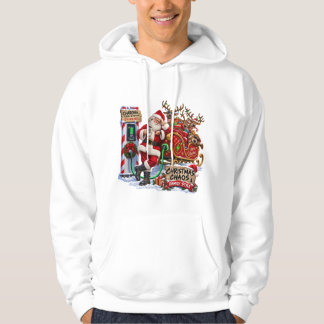 Moletom Blusão engraçado do Papai Noel com carregamento de