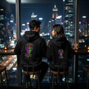 Moletom Blusão Personalizado Feminino Neon Gótico Hallowee