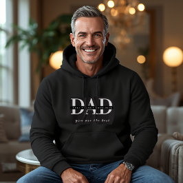 Moletom Blusão Preto Personalizado de Pai Moderno