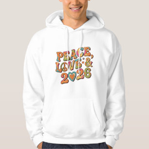 Moletom Blusão Retro Groovy Paz Amor 2026