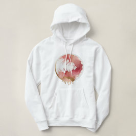 Moletom Blush Abstrato Art | Hoodie Básico das Mulheres