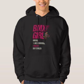 Moletom BMX Girl gosta de ciclista normal, mas mais legal