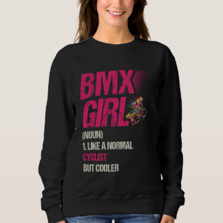 Moletom BMX Girl gosta de ciclista normal, mas mais legal