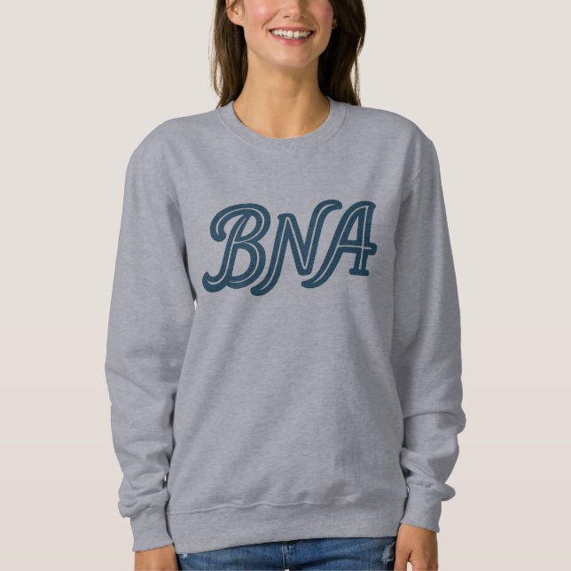 Moletom BNA Nashville Airport Code Design - Retro (Frente)