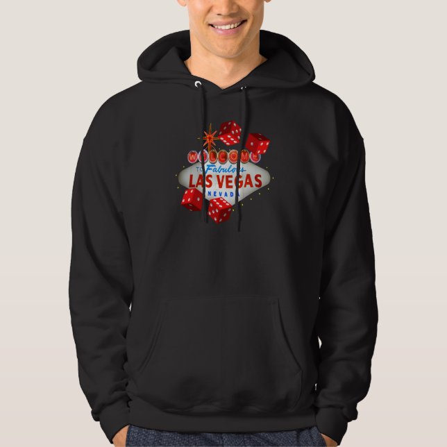 Moletom Boa vinda ao Hoodie afortunado fabuloso de Las (Frente)